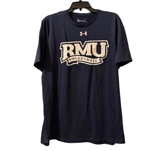 RMU Robert Morris University Volleyball Under Armour Tee Shirt, Large